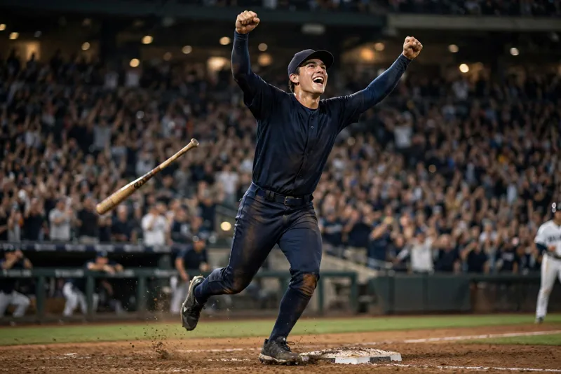Anthony Volpe rounds the bases before his home run was overturned for fan interference