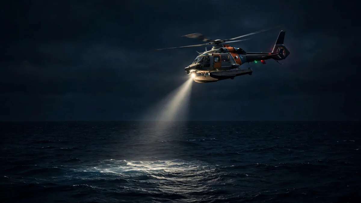 Capsized boat search off Baja coast.