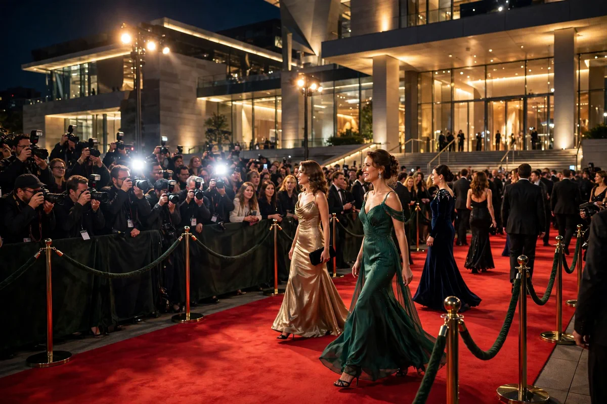 Academy Museum Gala red carpet scene.