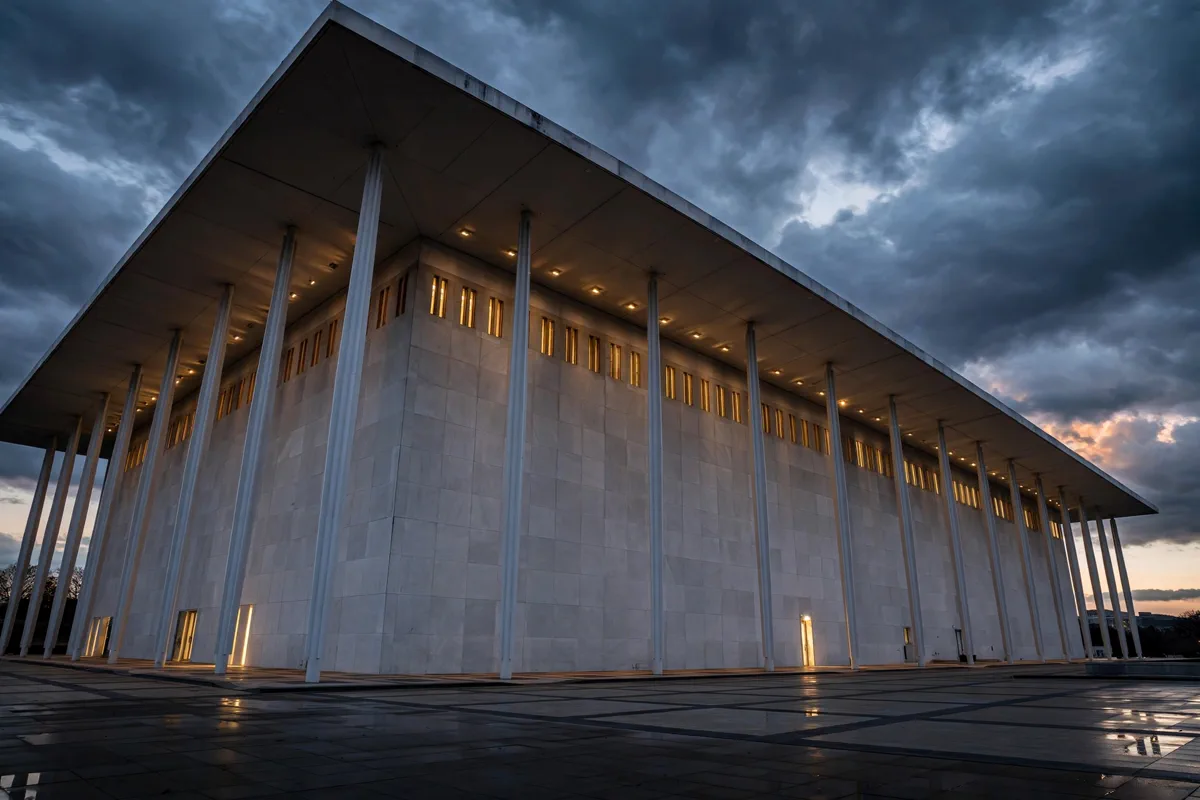 The Kennedy Center in Washington DC at dusk
