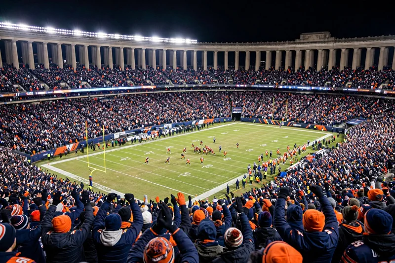 Soldier Field crowd on Thursday Night Football