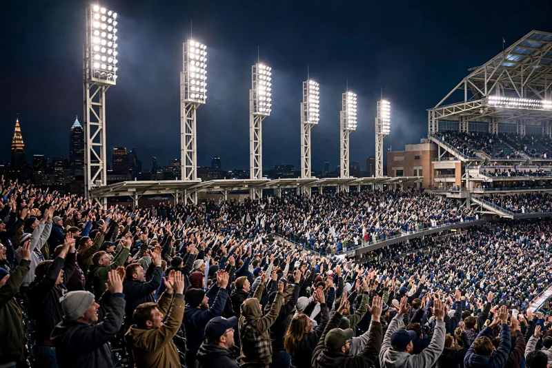 Progressive Field crowd during ALCS.