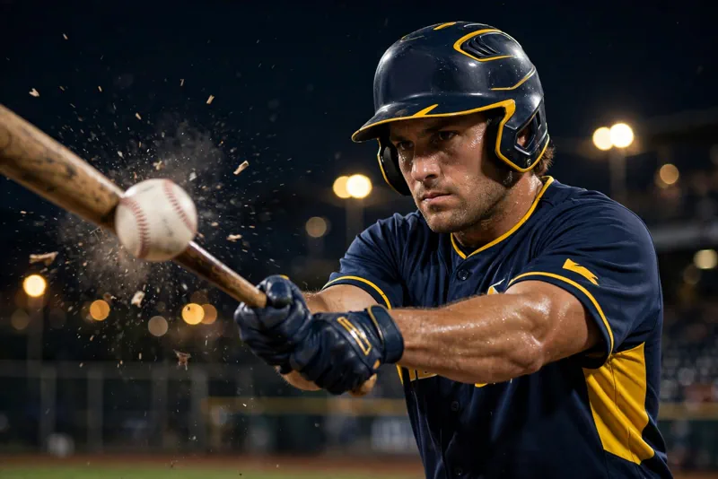 Brice Turang connecting with a Tarik Skubal sinker for a game-tying home run in NLCS Game 1