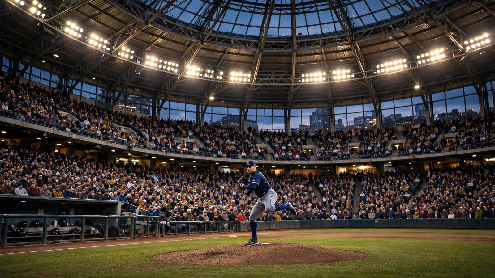 Yankee Stadium crowd during an October playoff game